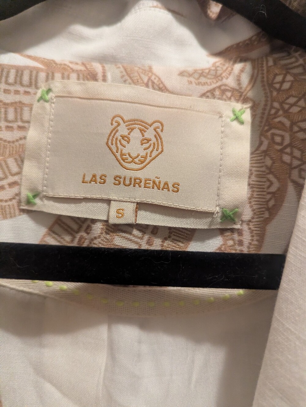 Las Sureñas Greek Tiger White Blazer - Picture 7 of 12